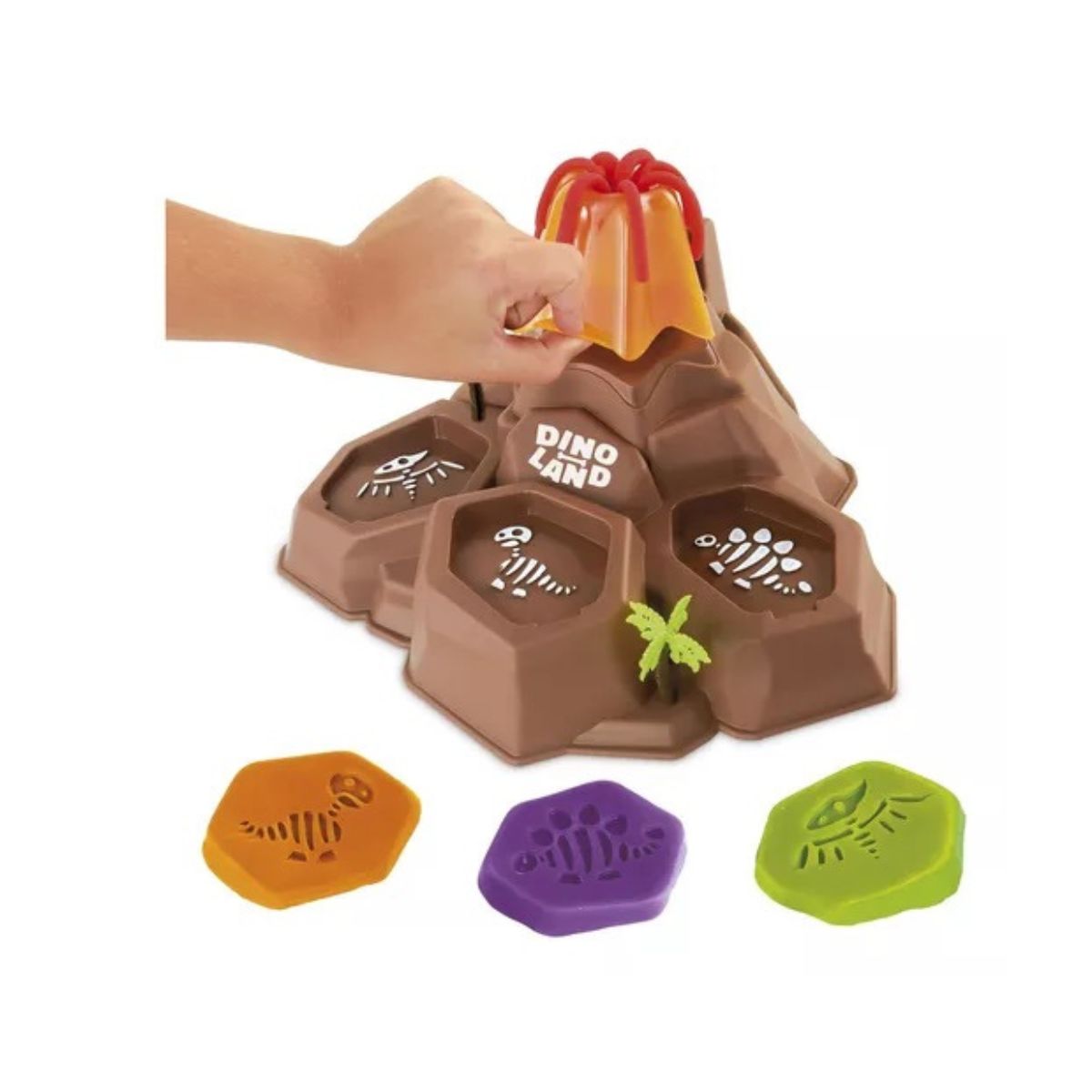 Kit Club Massa Vulcão Paleontólogo Dino Land Sortido - Usual Kit Club Massa Vulcão Paleontólogo Dino Land Sortido - Usual